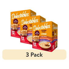 3 pack Hartz Delectables Stew Non-Seafood Lickable Wet Cat Treats, 12 Count