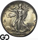 1937 Walking Liberty Half Dollar, Nice Gem BU++