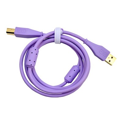 DJ TECHTOOLS Chroma Cable, purple USB A-B - Kabel für DJs