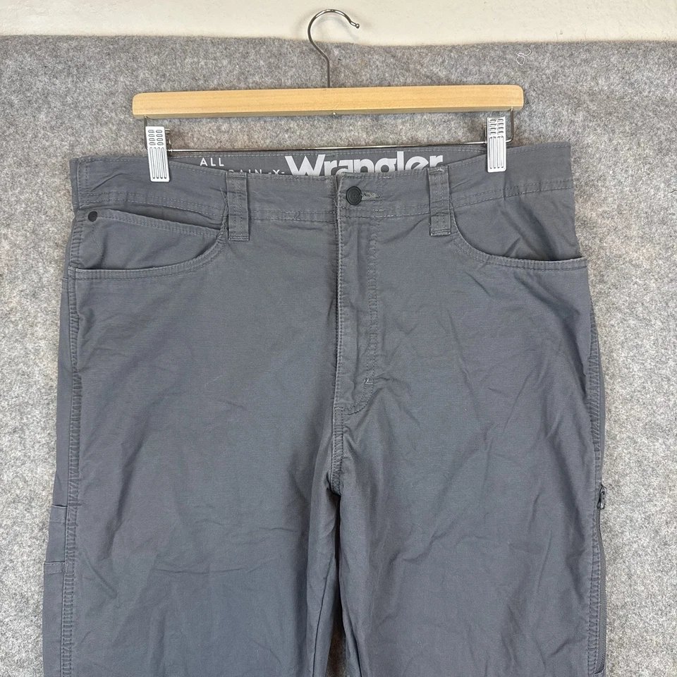 Wrangler All Terrain Gear Pants Mens 34x34 Gray Fleece Lined ATG Hiking Utility - Image 3 of 4