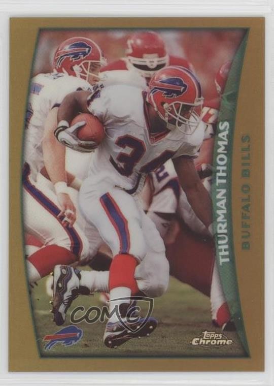 1998 Topps Chrome Refractor Thurman Thomas #92 HOF 7xr