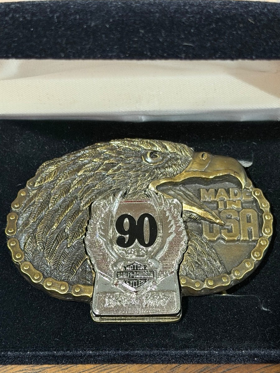 Harley-Davidson 90th Anniversary Belt Buckle – Limited Edition