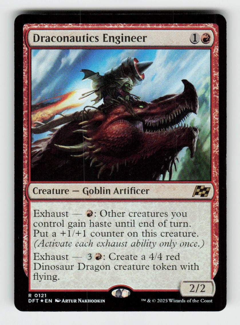 Draconautics Engineer 121 Rare Aetherdrift Magic: The Gathering Foil Near Mint