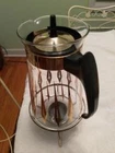Vintage Pyrex Glass 12 Cup Carafe Candle Warmer Stand Atomic Diamond 4712