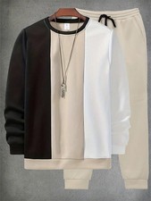 Mens Sweatsuits 2 Piece Sport Tracksuit Jogger Sweat Suits Jogging Outfits