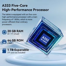 Android 15 Tablet 10.1 inch WIFI Widevine L1 Dual Camera 6