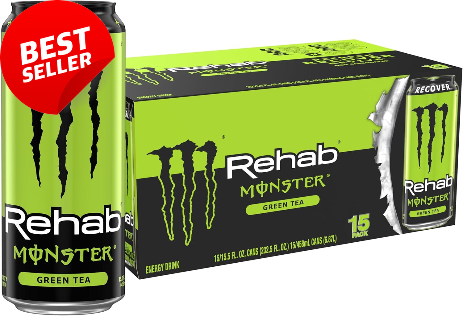Energy Drink 15.5oz 15 Pack Iced Tea Beverage