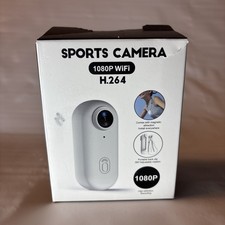 Sports Thumb Camera, HD 1080P Pocket Action Cam, Wearable Necklace w/ Clip Black