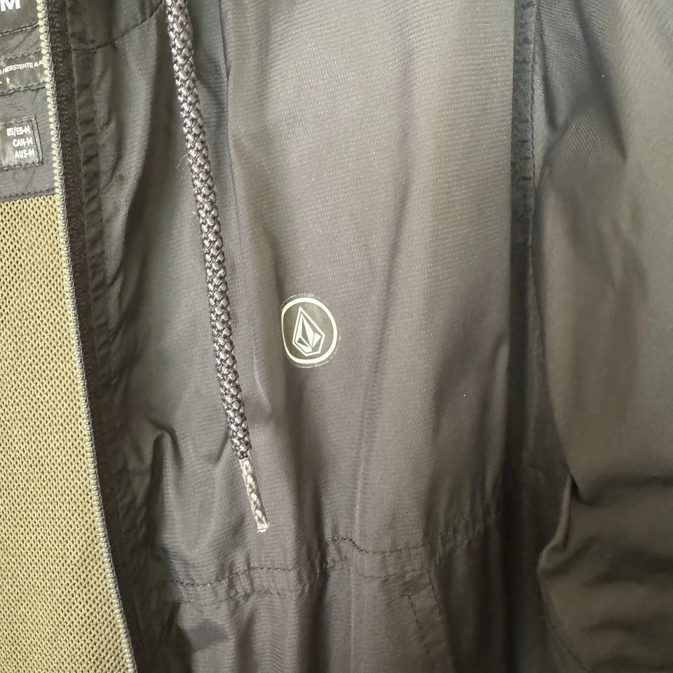Men’s Black Volcom Jacket Size Medium Used - Image 3 of 4