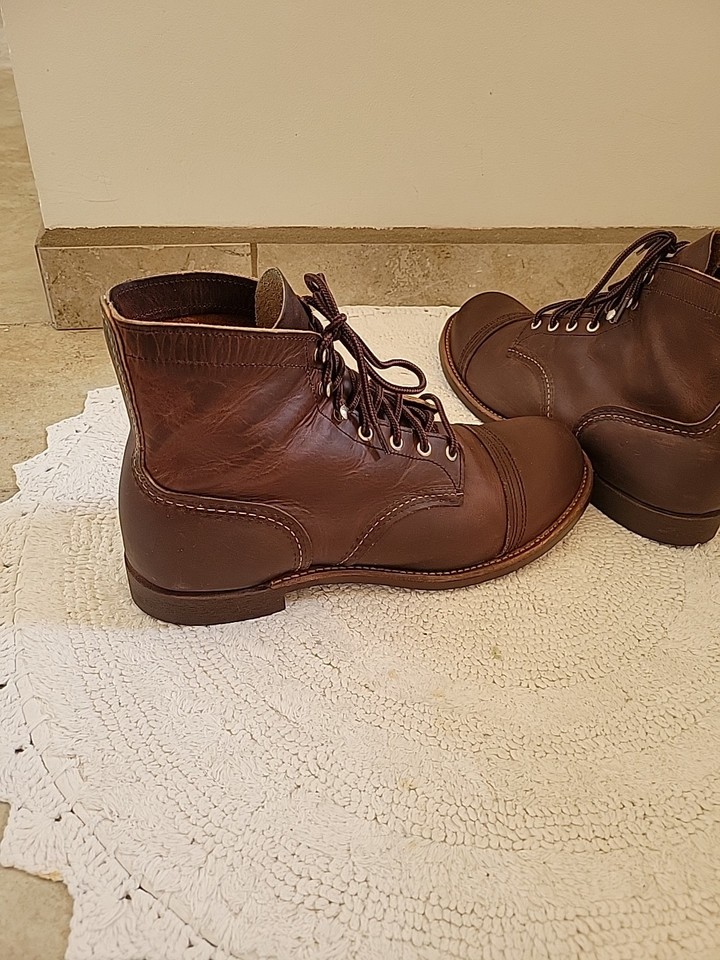 Red Wing 8085 Iron Ranger Heritage Men's Copper Rough Tough Size 12 D ...