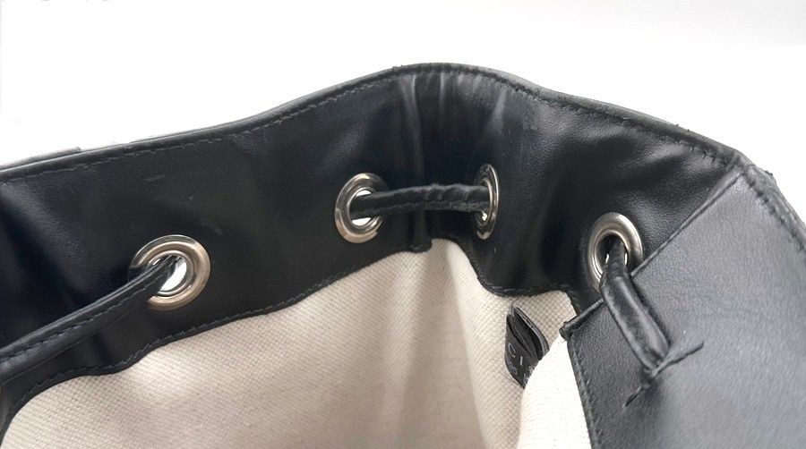 Gucci Embossed GG Large Leather Backpack Black Used From Japan thumbnail 9