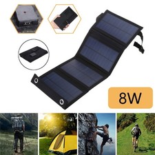 100W Foldable USB Solar Panel Cell Portable Folding Waterproof Plate Outdoor