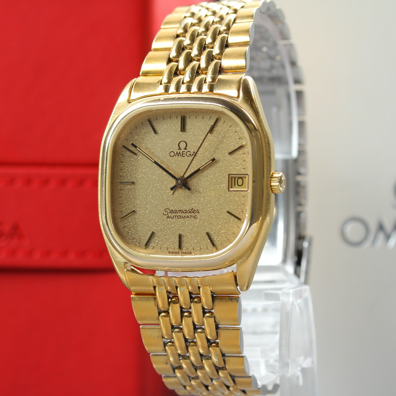 OH OMEGA Seamaster Cal.1110 Date Gold