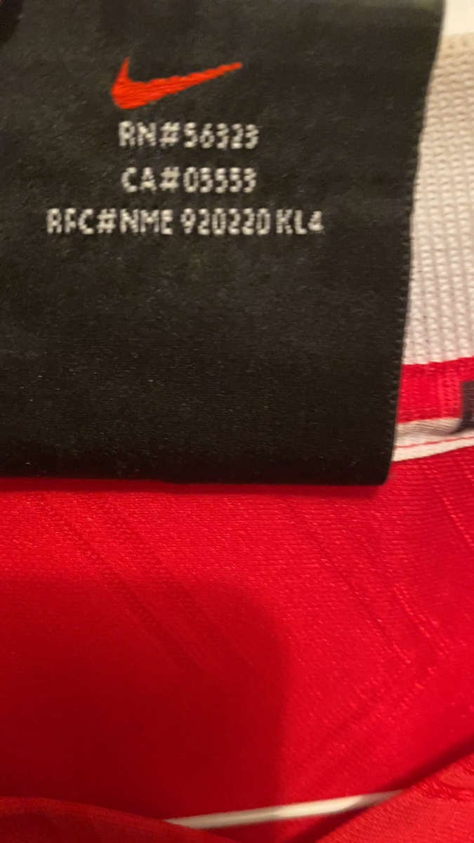 ORIGINAL AUTHENTIC 1996/1997/1998 NIKE ARSENAL HOME SHIRT XXL | eBay