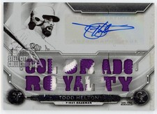 Todd Helton 2019 Triple Threads Printing Plate Patch Autograph Card TTAR-TH1 1/1