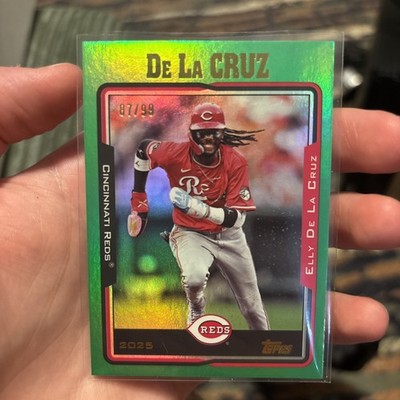 2025 Topps Archives - Elly De La Cruz #271 Green Foilboard /99 - Cincinnati Reds