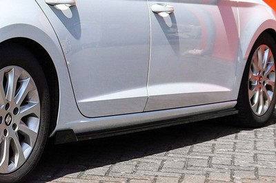 For Seat Leon 5F 12-16 Black Gloss Sideskirts addons Blades/ sill covers wing