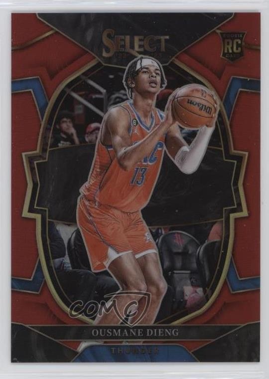 2022-23 Panini Select Concourse Red Prizm 25/199 Ousmane Dieng #76 0zu6