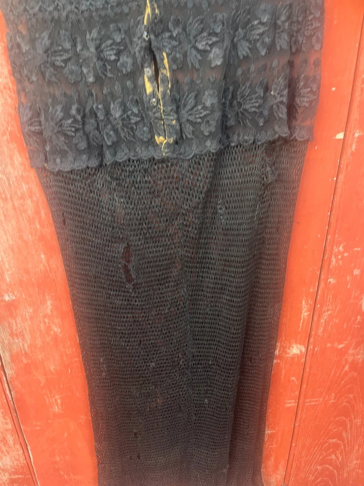 antiguo vestido victoriano bruja halloween disfraz sexy puro encaje vestido vintage Foto 4 de 4