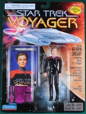 1995 Playmates Captain Janeway Star Trek Voyager Actionfigur 6481 Neu auf Karte