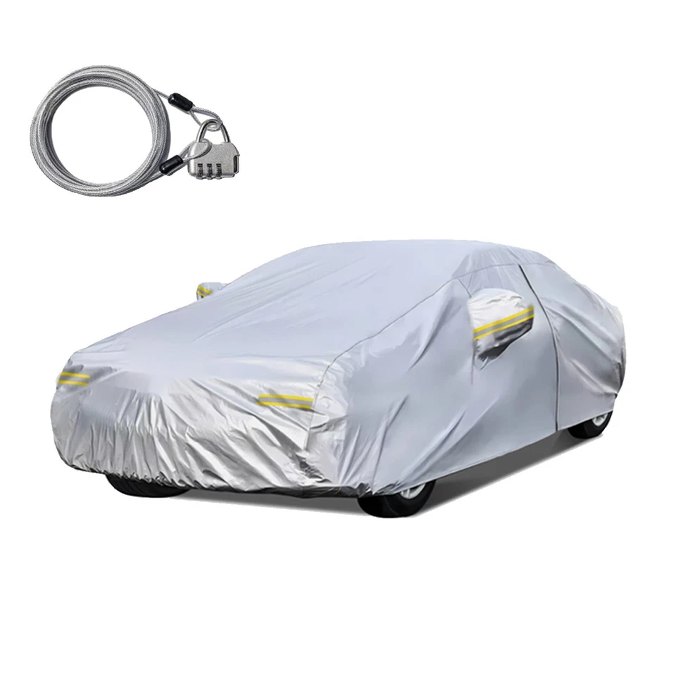 For Mercedes-Benz E500 Car Cover Fleece-Lined Waterproof Snow Protection Zipper - Image 2 of 4