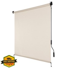 Aoodor Beige 5'x8' Solar Roller Shade 5 Openness
