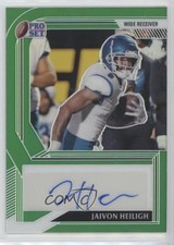 2022 Leaf Pro Set Metal Green Prismatic /15 Jaivon Heiligh #PA-JH1 Auto n1u