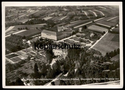VINTAGE POSTCARD MONASTERY OF FRANCISCAN NUNS AND SANATORIUM ALDER BATH BY PLANE
