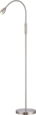 O Bright Ray   Adjustable LED Beam Floor Lamp, Dimmable and Brushed Nickel