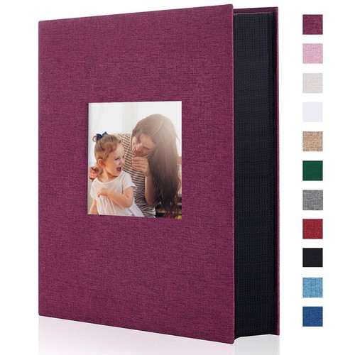 Fabric Photo Album 4x6 300 Large Capacity for Family Wedding Anniversary Line...