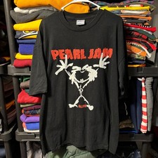 Vintage 90s Pearl Jam Alive Stickman T-Shirt XL USA Made Single Stitch