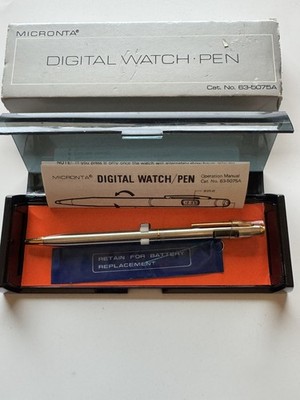 Micronta Digital Watch Pen Radio Shack 63-5077