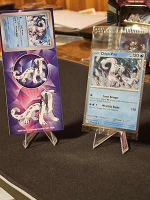 Pokemon Paradox Rift Chien-Pao 057/182 Cosmos Holo Sealed Exclusive Knockout Box