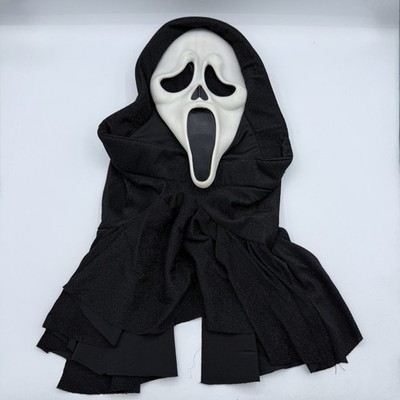 Ghost Face Mask 25th Anniversary Shimmer Hood Scream Halloween Costume Adult