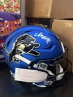AMON RA ST BROWN SIGNED DETROIT LIONS 2024 ALTERNATE SPEEDFLEX HELMET BECKETT QR