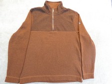 Graighoppers brown quarter zip sweater size large