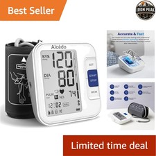Blood Pressure Monitor Upper Arm Cuff Large LCD Screen Talking Function