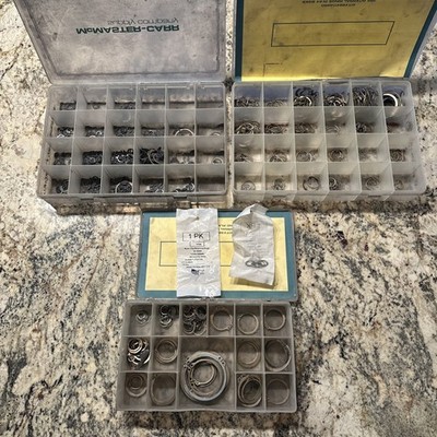 Huge Lot Of McMasters Metal Retaining Rings FAST FREE SHIPPING