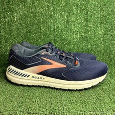 Brooks Beast 20 Stability Supportive Running Shoe Navy Mens 10.5 4E Extra Wide