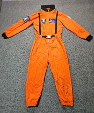 Rubies 1 pc orange Astronaut kids costume jumpsuit long sleeve size Medium