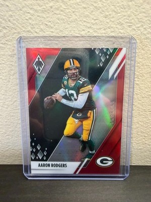 Aaron Rodgers 2021 Phoenix Red /250 #41 Green Bay Packers
