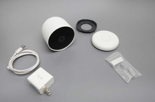 Google Nest Cam GA01317-US 1080p Indoor/Outdoor Battery Camera - Snow