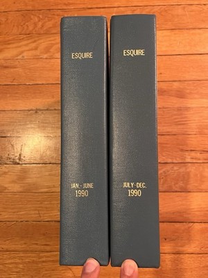 Esquire Magazine Bound Volume Lot January - December 1990 FULL YEAR