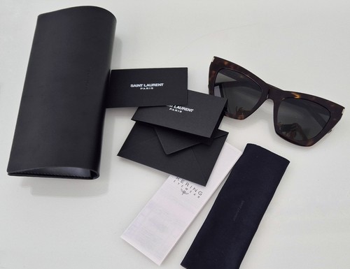 Saint Laurent SL214 Kate Sunglasses **WIDE FIT** Havana Colour MADE IN ITALY - Picture 4 of 18