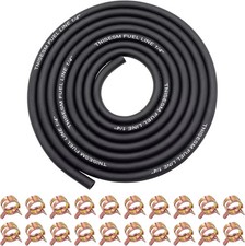 1/4 Inch ID Fuel Line Hose 10Ft 20 Hose Clamps for Small Gas Engines-Free Ship