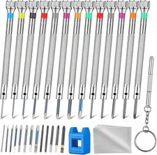 13PCS Professional Watch Screwdriver Set, Micro Precision Glasses Repair Kit, w