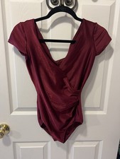 Vintage Gilda Marx Workout Wear Flexatard Leotard Body Suit Los Angeles - Large