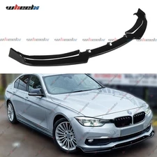 Gloss Black Front Bumper Lip Splitter Spoiler For 2012-15 BMW F30 320i 328i Base