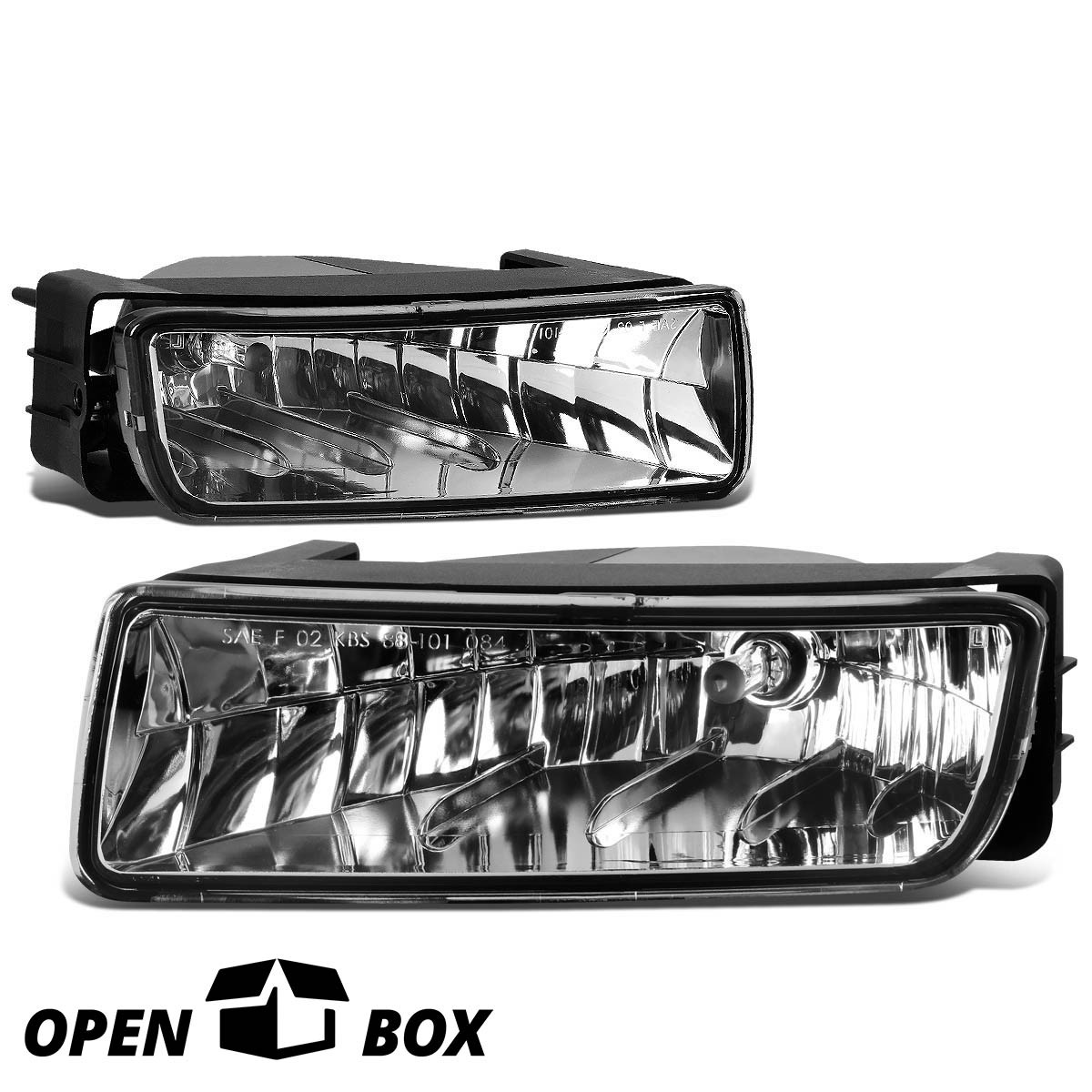 [OPEN-BOX]PAIR CLEAR BUMPER DRVING FOG LIGHT FOR 2003-2006 FORD EXPEDITION U222