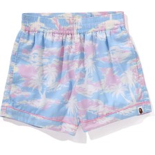 BAPE Palm Tree Camo Shorts 1L30-253-003 Womens Size S M Athletic Summer New Rare